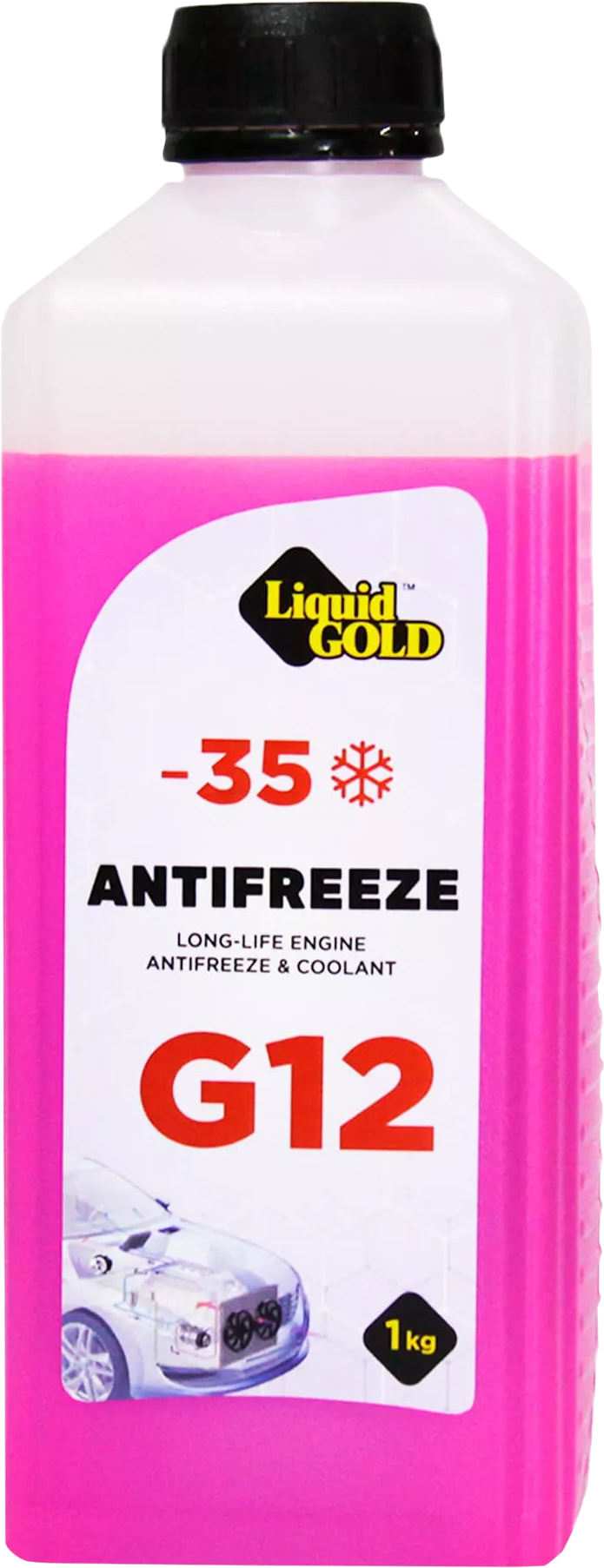 Охолоджувальна рідина LIQUID GOLD G12, готова, червоний, -35°С, 1 л (300474)